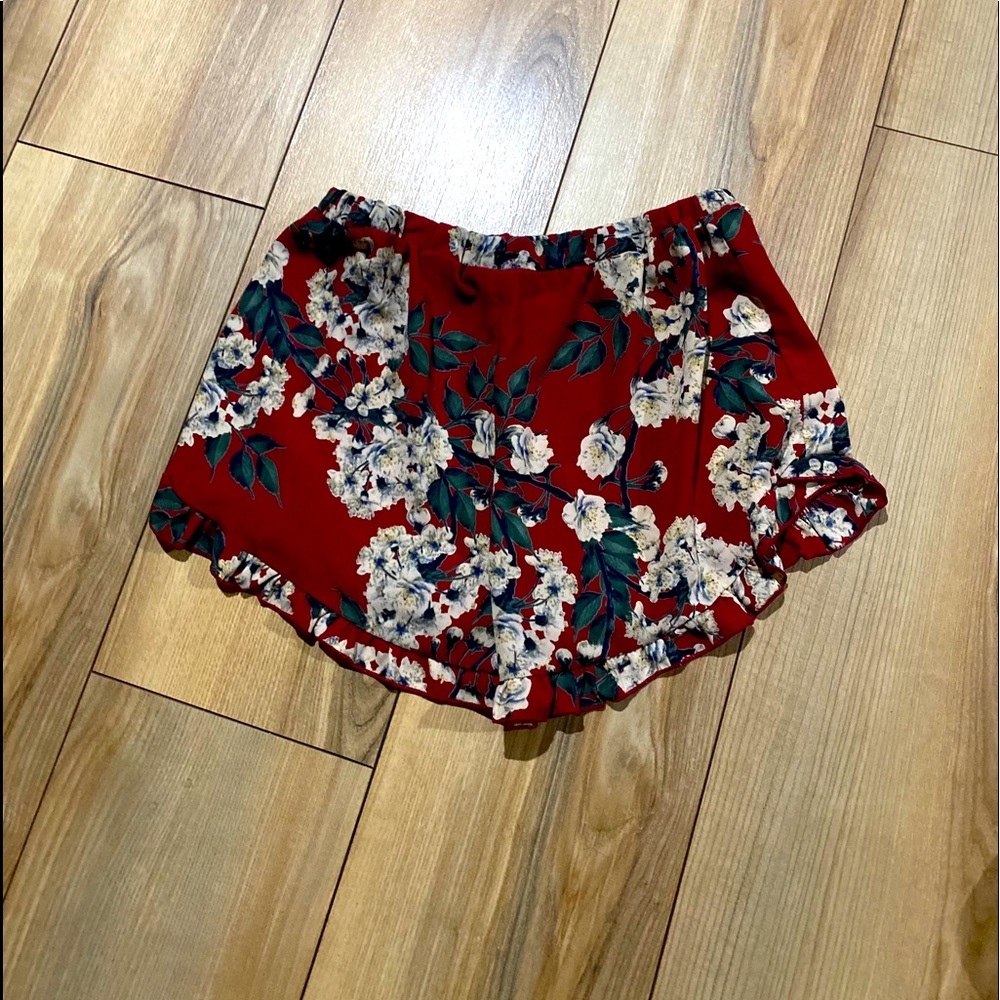 flower printed shorts